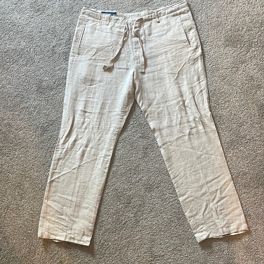 Men’s size 38 linen pants, Perry Ellis, Beach pants